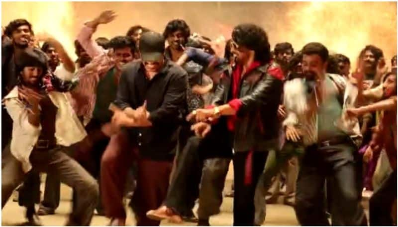 real star upendra starrer Kabzaa movie song making video leaked sgk