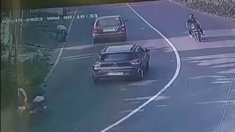 Two-wheeler head-on collision... cctv footage release