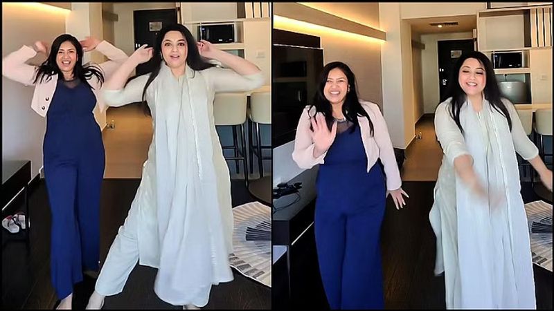 Actress meena and sangavi dance video goes viral 