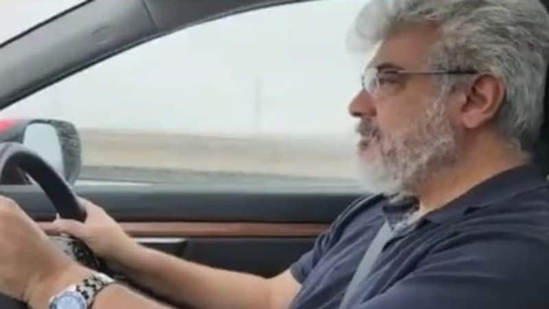 AK 62 hero Ajithkumar car driving video viral