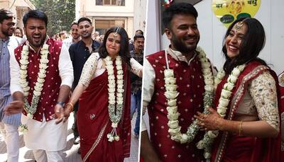 Swara Bhasker, Fahad Ahmed Wedding: Actress looked elegant in her mother's red embroidered saree - SEE PICS