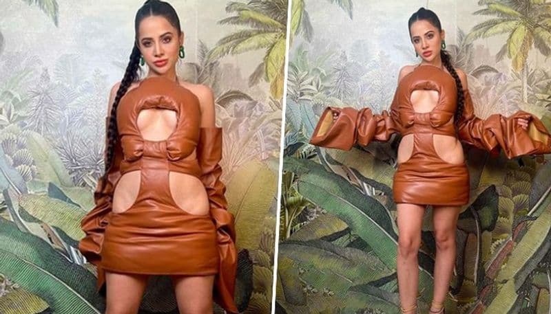 Uorfi Javed SEXY Pics: Actress stuns fans in her bold brown balloons-inspired leather outfit - SEE PICS vma