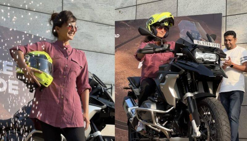 manju warrier bought bmw 1250 gs priced 28 lakhs nsn