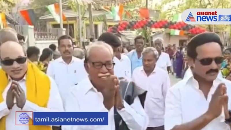 dmk aggressive campaign for erode east by election