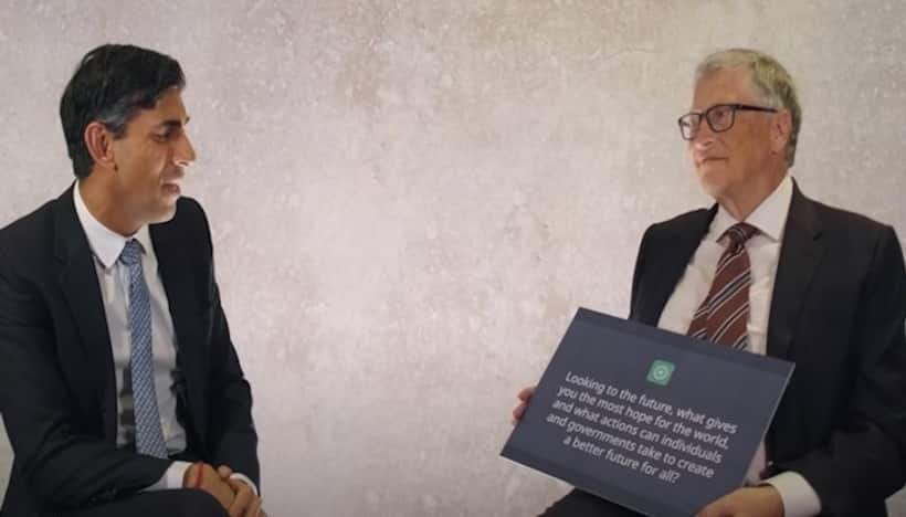AI chatbot interviews UK PM Rishi Sunak, Bill Gates; asks interesting questions | WATCH