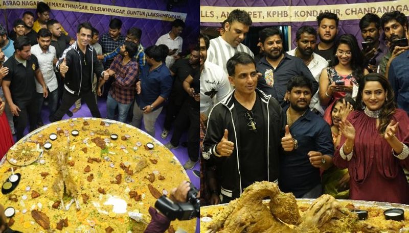 Real hero sonu sood launches mandi restaurant in hyderabad