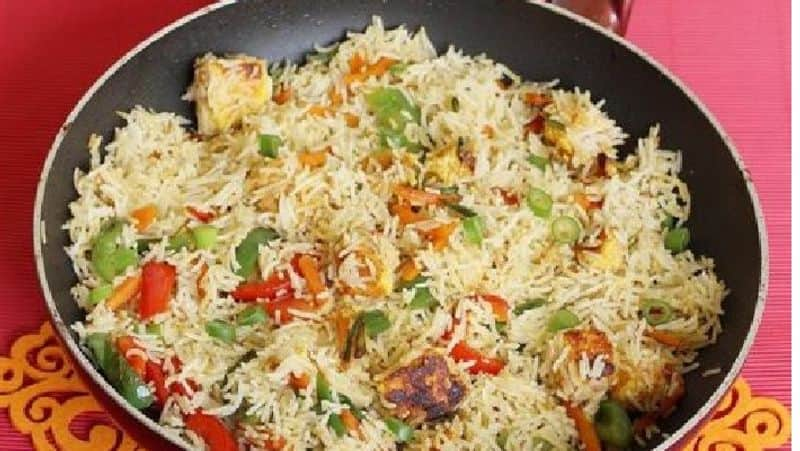 How to make Paneer Fried Rice in Tamil 