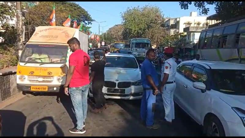 car fire accident in puducherry