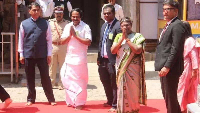 President draupadi murmu tamilnadu visit minister Mano Thangaraj controversy