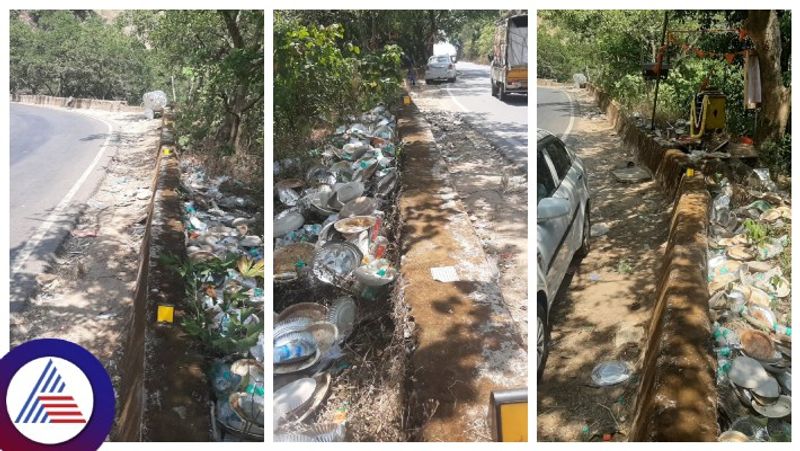 garbage problem at Charmadi Ghat in Western Ghats gow