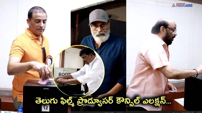 Actor Rajendra Prasad Casts His Vote in Telugu Film Producer Council Election