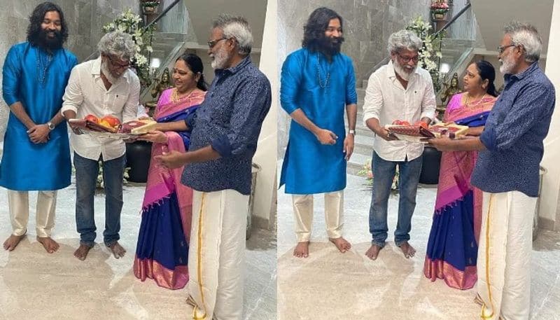 Tamil actor Dhanush Housewarming ceremony photos