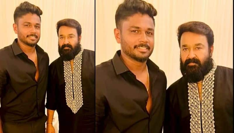 Sanju Samson share photo with mohanlal nrn