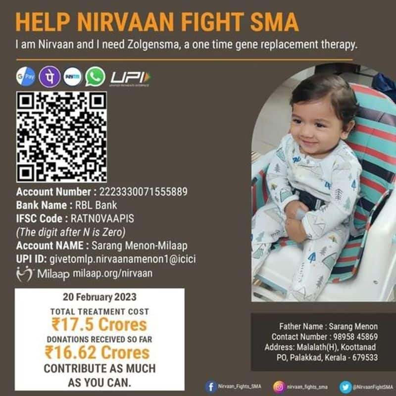 mystery man donates 11 crore to nirvaan for his sma treatment