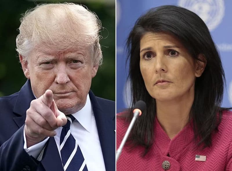 Donald Trump and Nikki Haley