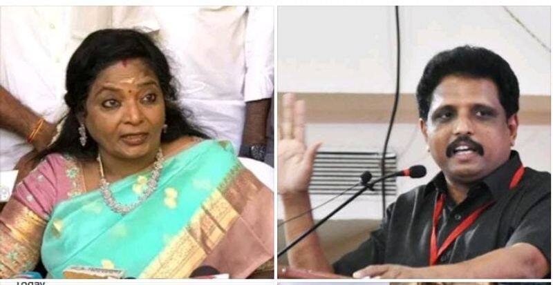 Conflict of opinion between Member of Parliament Su Venkatesan and Tamilisai Soundra Rajan regarding the post of Governor