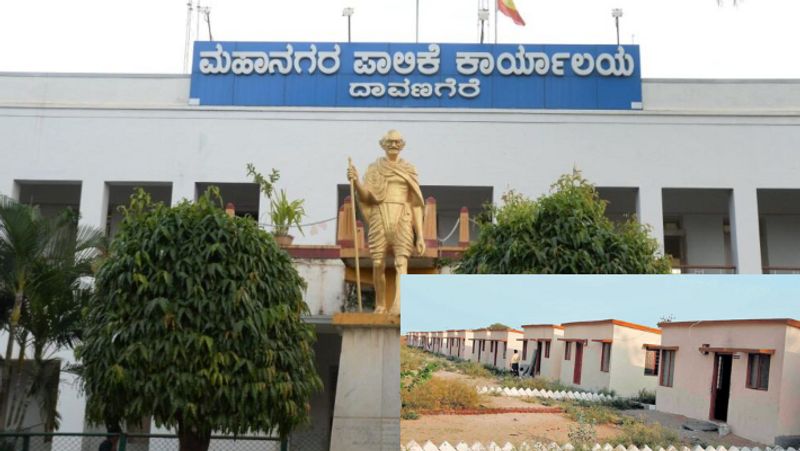 Davanagere Corporation officers allotted houses to money corporators are not counted sat