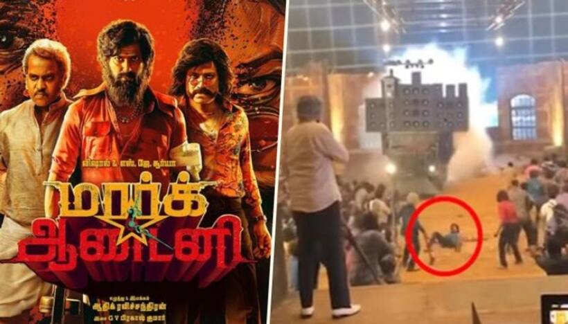 Action sequence goes wrong at 'Mark Antony' sets; actors Vishal and S J Suryah have narrow escape