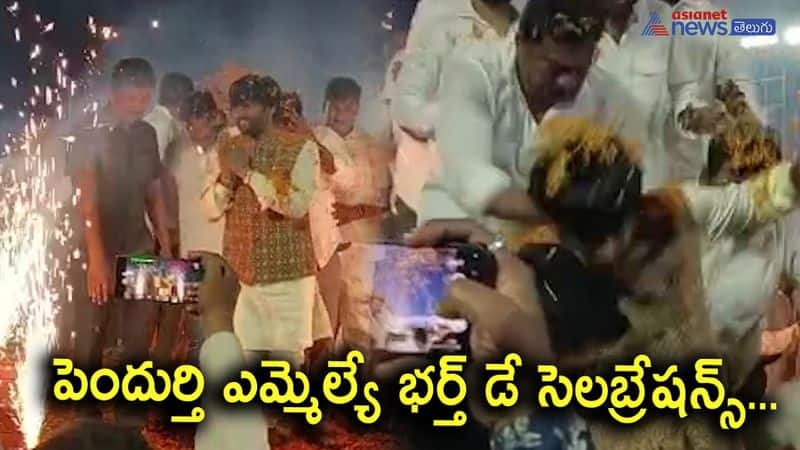 YSRCP MLA Adeepraju Birthday celebrations in Pendurthy 