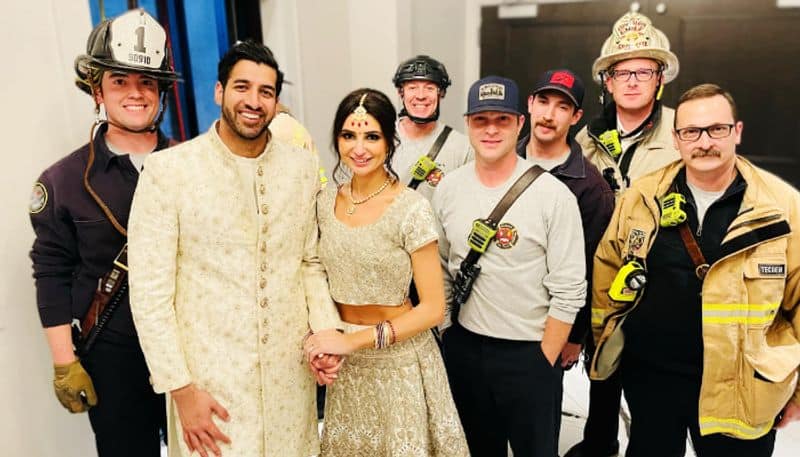 Newlyweds Miss Their Reception After Being Stuck In Elevator Rescued azn 