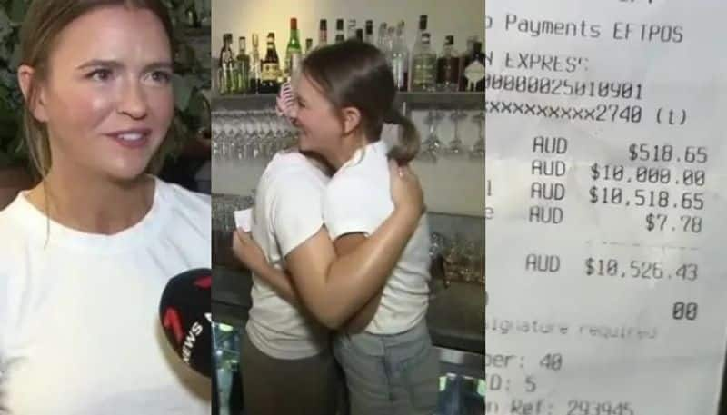 Waitress Sheds Tears Of Joy After Diner Tips Her 4 Lakh azn 