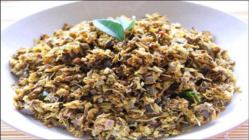 How to make Banana Blossom Fry in Tamil 