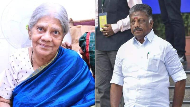 Former Chief Minister O. panneerselvam's mother Palaniammal passed away