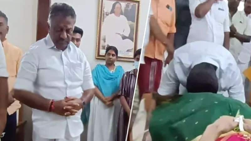 O.Panneerselvam mother passed away... CM stalin condolence