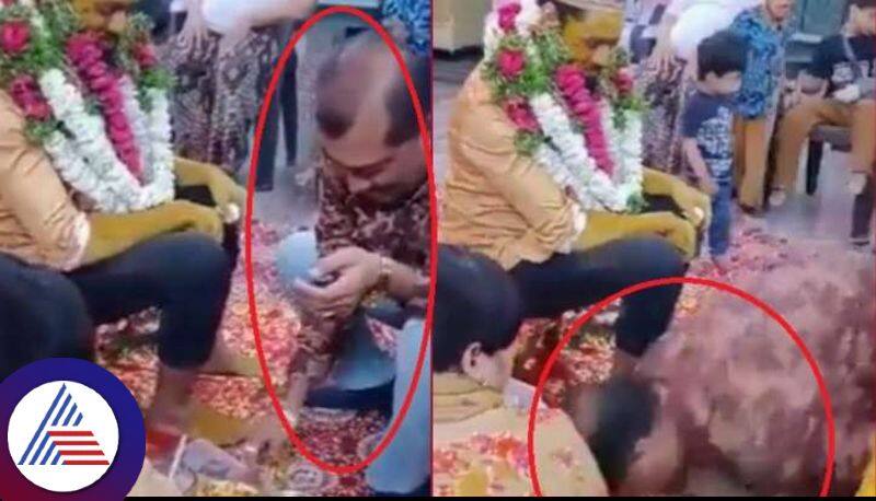 Man suddenly dies during wedding ritual, heartdropping moment caught on camera Vin