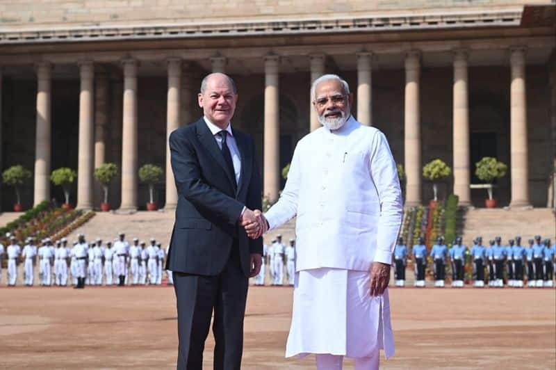 German Chancellor Olaf Scholz arrives in India on a two-day visit: meets PM Modi today