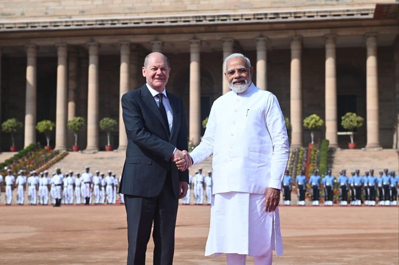 German Chancellor Olaf Scholz arrives in India on a two-day visit: meets PM Modi today