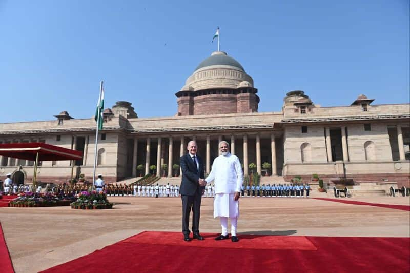 German Chancellor Olaf Scholz arrives in India on a two-day visit: meets PM Modi today