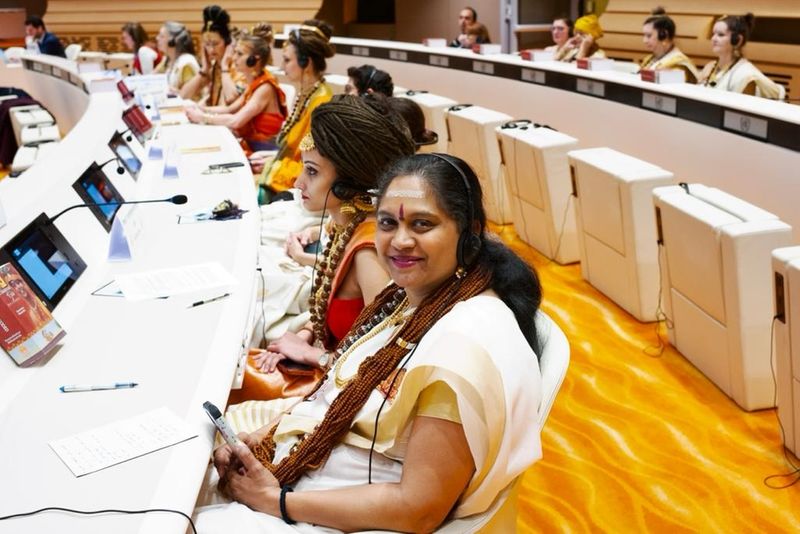 Kailasa has a strong female participation in the United Nations in Geneva.