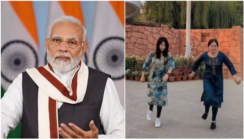 PM Narendra Modi reacts to South Korean embassy staff dancing with Naatu Naatu song sgk