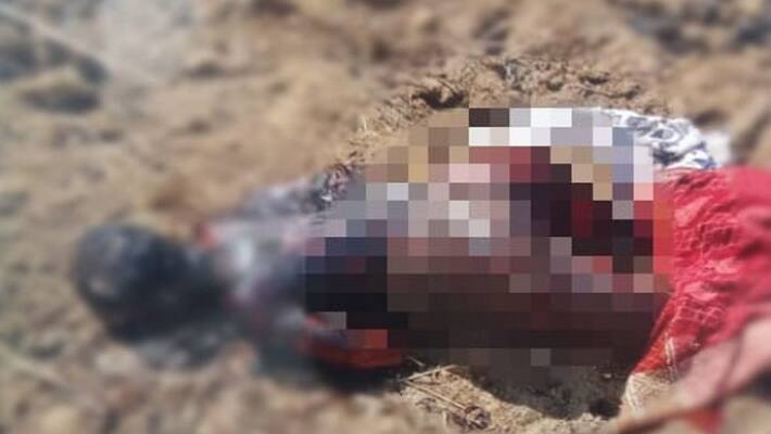 balod crime news, burnt dead body of woman, found on the bank of canal 