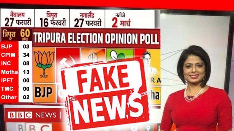 Fact Check: Assam Congress President Bhupen kumar Borah posts a fake survey of BBC to show Congress ahead in Tripura