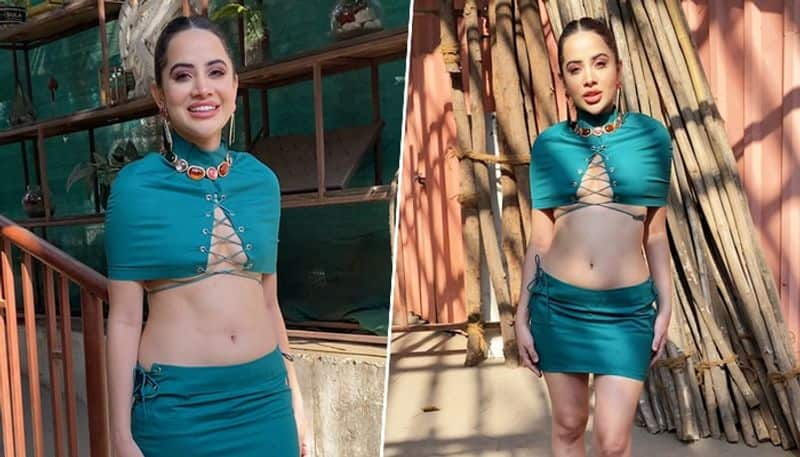 Urfi Javed SEXY Photos: Style Icon soars temperature on the 'gram in her dark green ensemble outfit vma