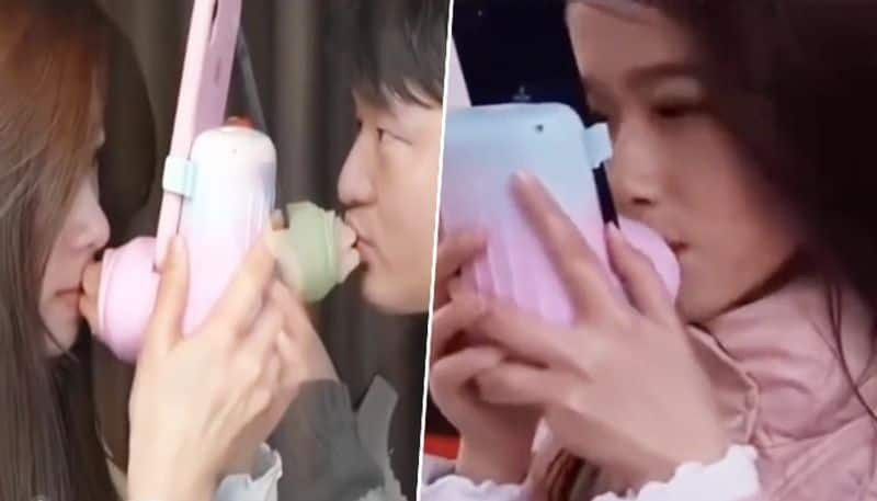 Bizarre device lets long-distance lovers kiss remotely from anywhere in the world; here's how it works snt