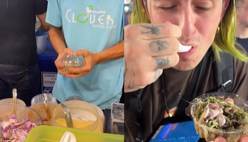 food vlogger tastes live shrimp salad the video going viral hyp 