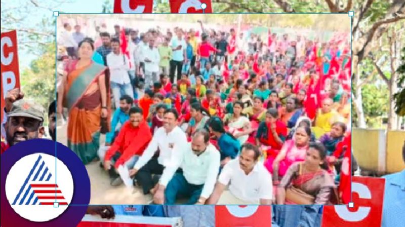 Battle for shelter: people siege on Vidhana Soudha march 9 at chikkamagaluru rav