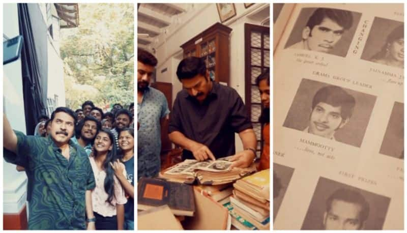 mammootty share his golden moments in maharajas college vvk