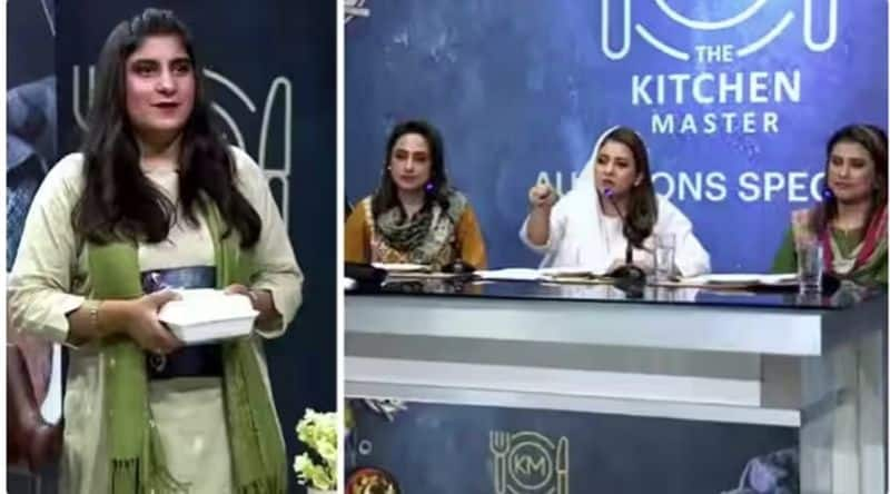 This Pakistani girl comes with biriyani from restaurant for cooking show