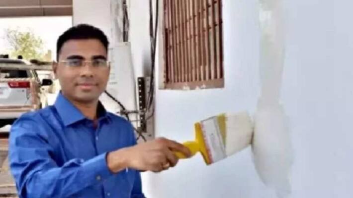 balod news Government buildings painted by paint made from cow dung zrua