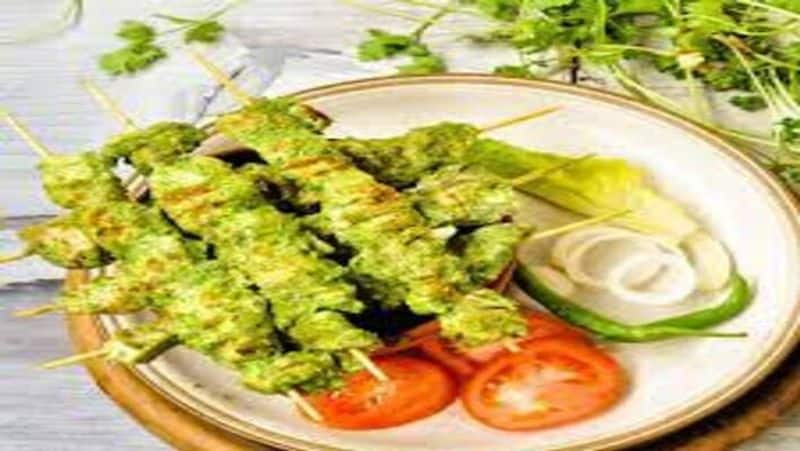 How to make Green Chicken Tikka Recipe in Tamil