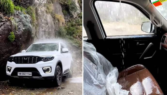 Watch: Man takes Mahindra Scorpio N SUV under waterfall for free car wash; here's what happens next