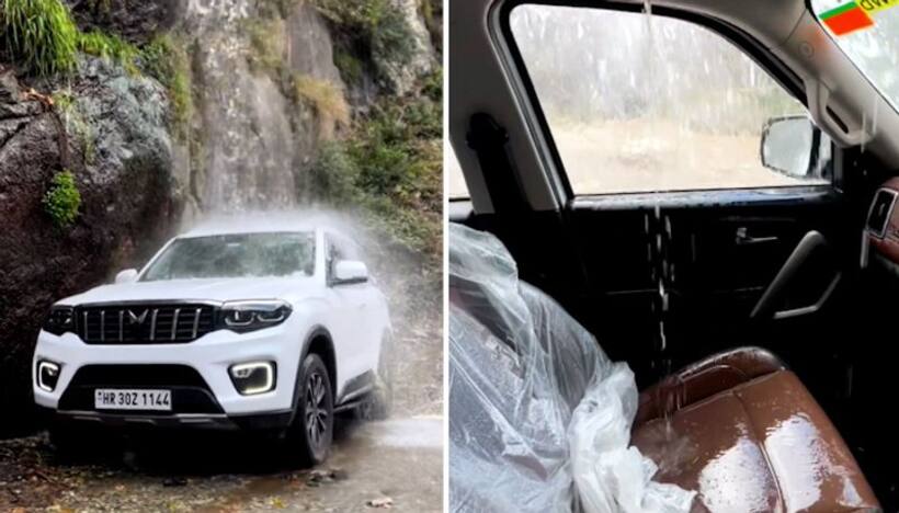 Watch: Man takes Mahindra Scorpio N SUV under waterfall for free car wash; here's what happens next