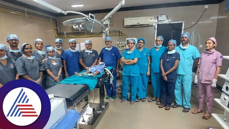 Cochlear Implant surgery for a child in Megan hospital shivamogga rav