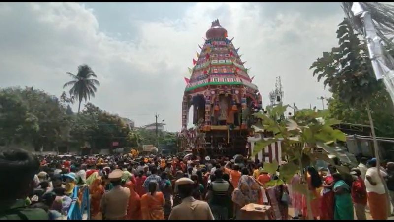 Koniamman temple car festival held very well in coimbatore