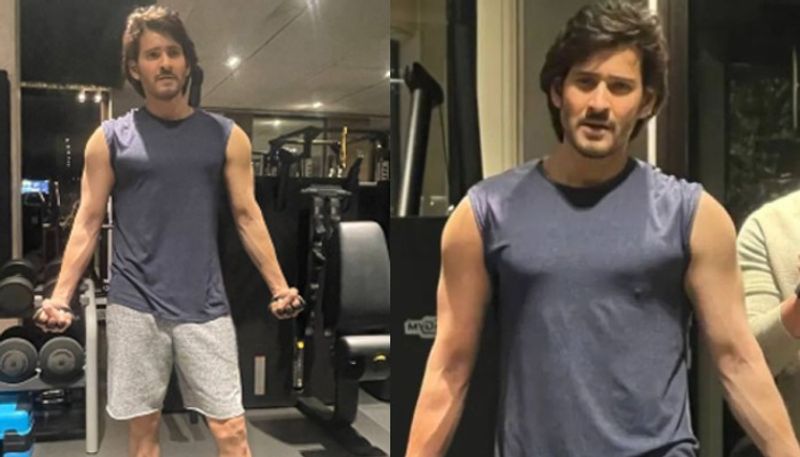 Superstar Mahesh babu in workout at gym pic viral