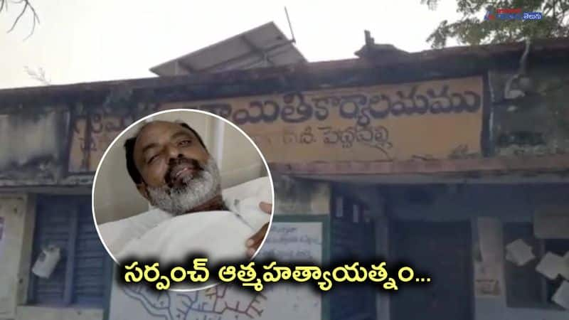 Sarpanch Suicide attempt in Peddapalli District 